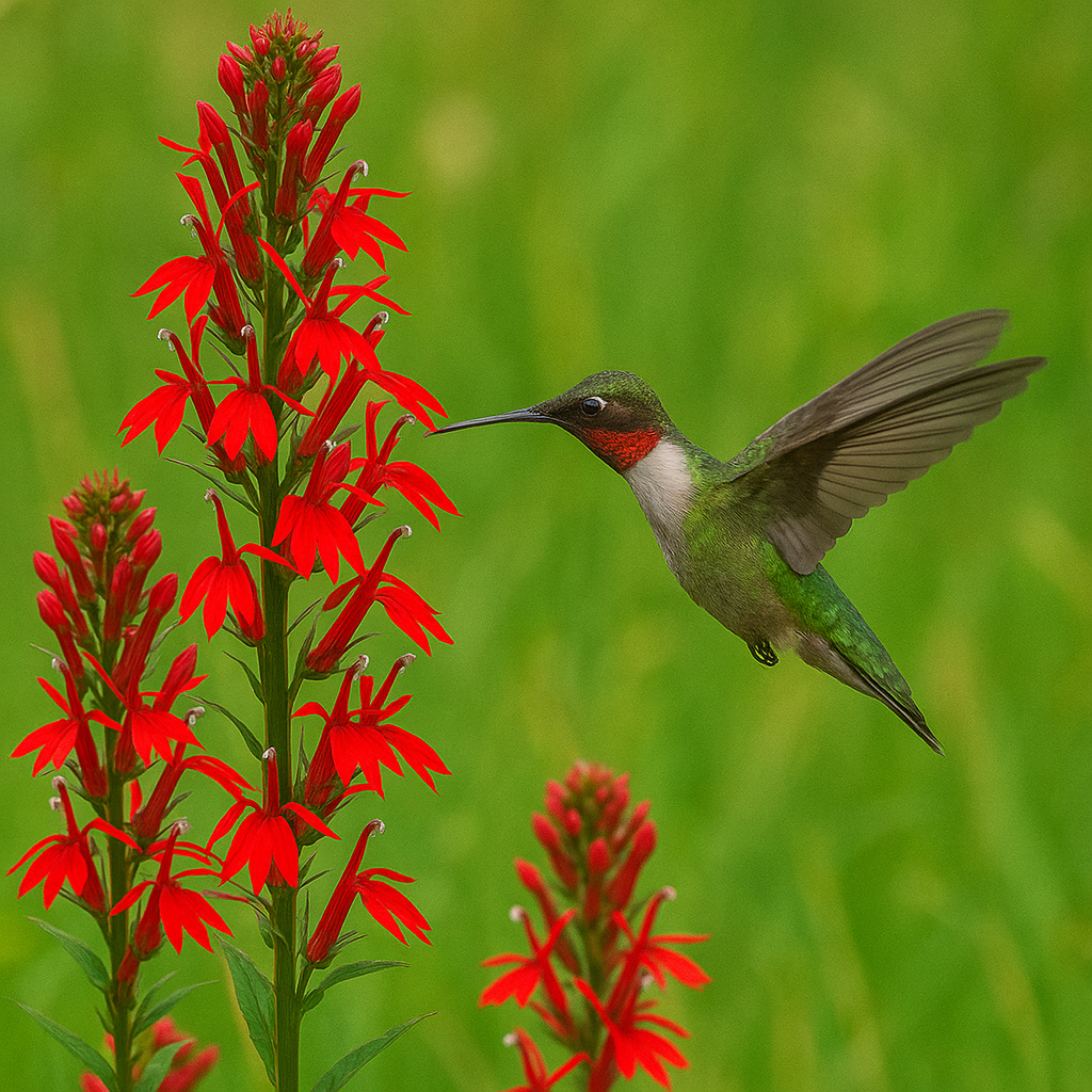 Cardinal Flower (Lobelia cardinalis): A Striking Scarlet Bloom for Your Garden