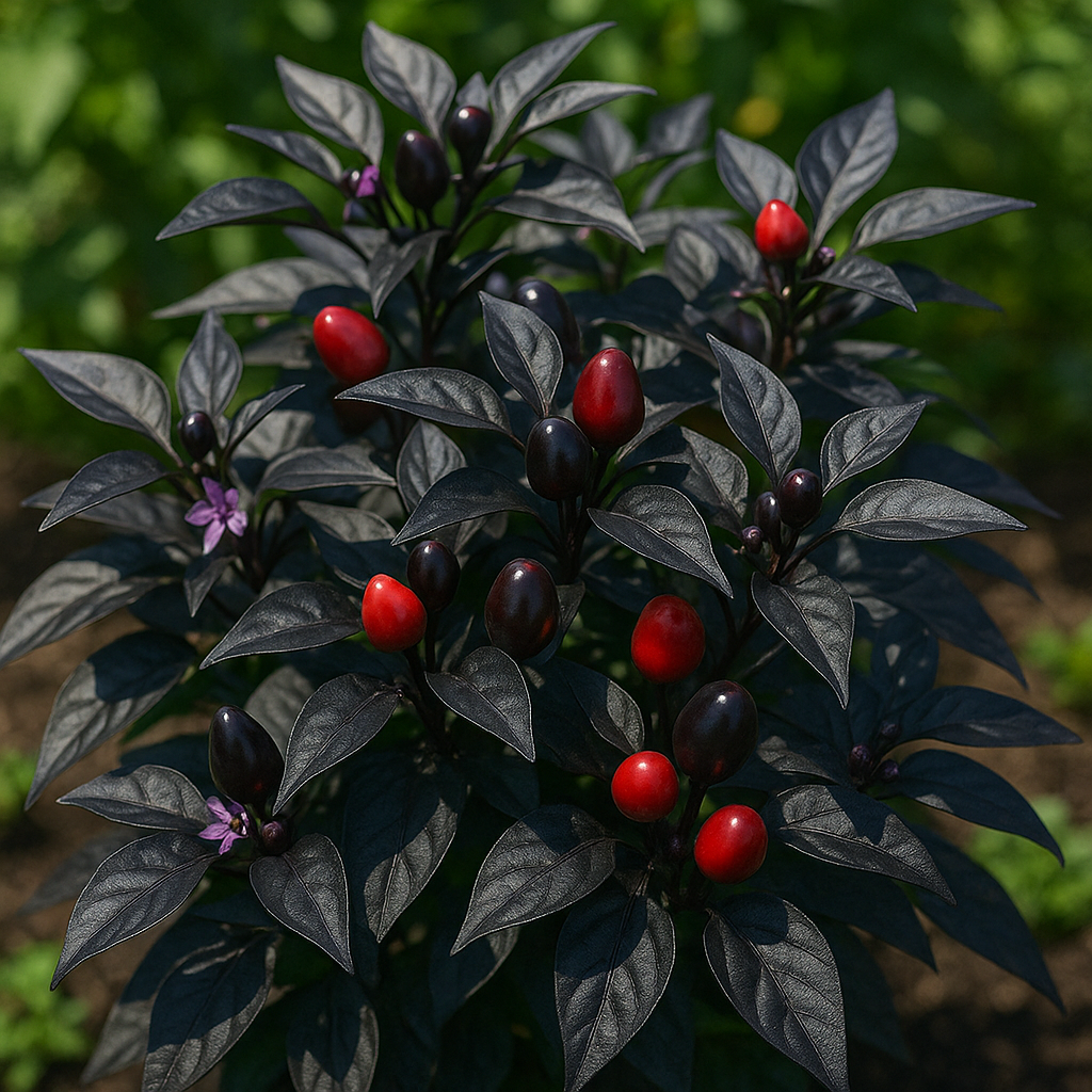 Capsicum annuum ‘Black Pearl’ Hot Pepper: Complete Guide to Planting, Growing, and Caring - Dharaseeds