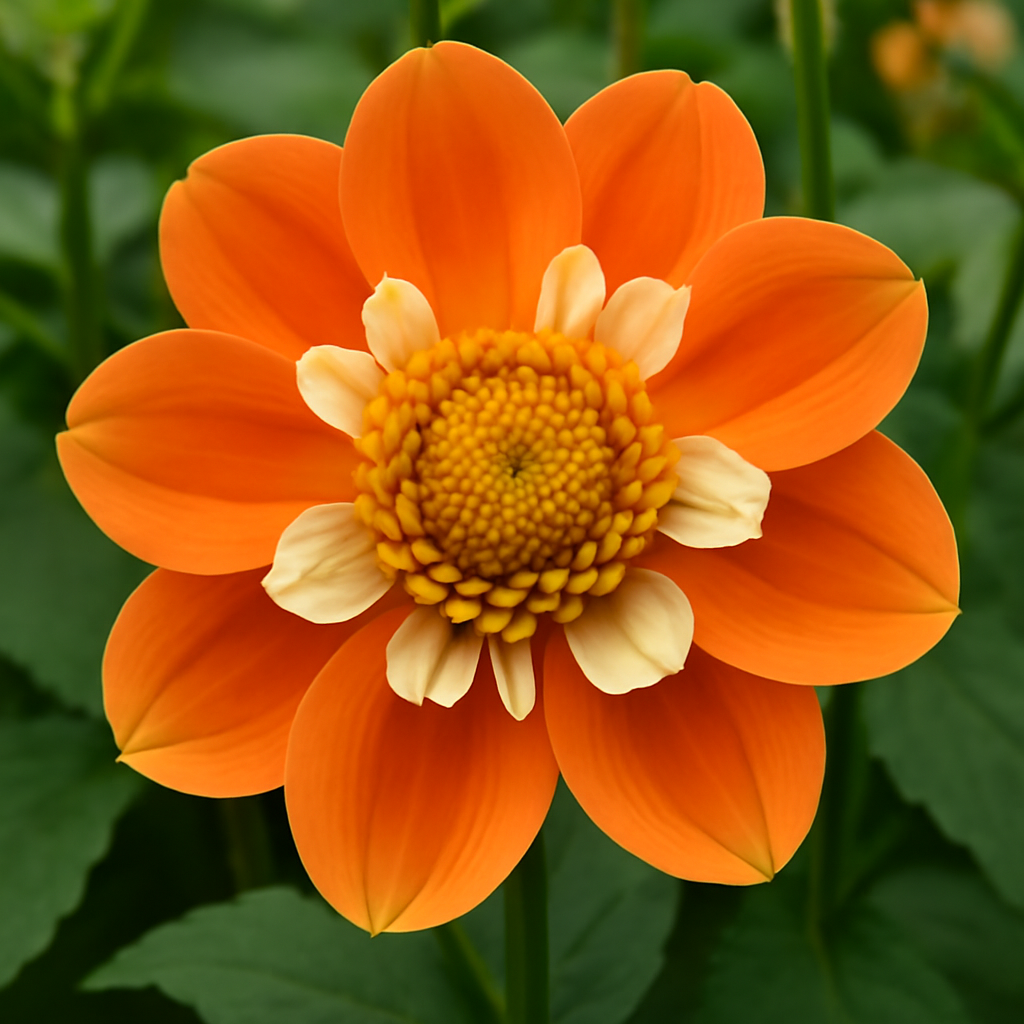 Dahlia ‘Orange Hype’ Collarette Flower: Complete Guide to Planting, Growing, and Caring - Dharaseeds