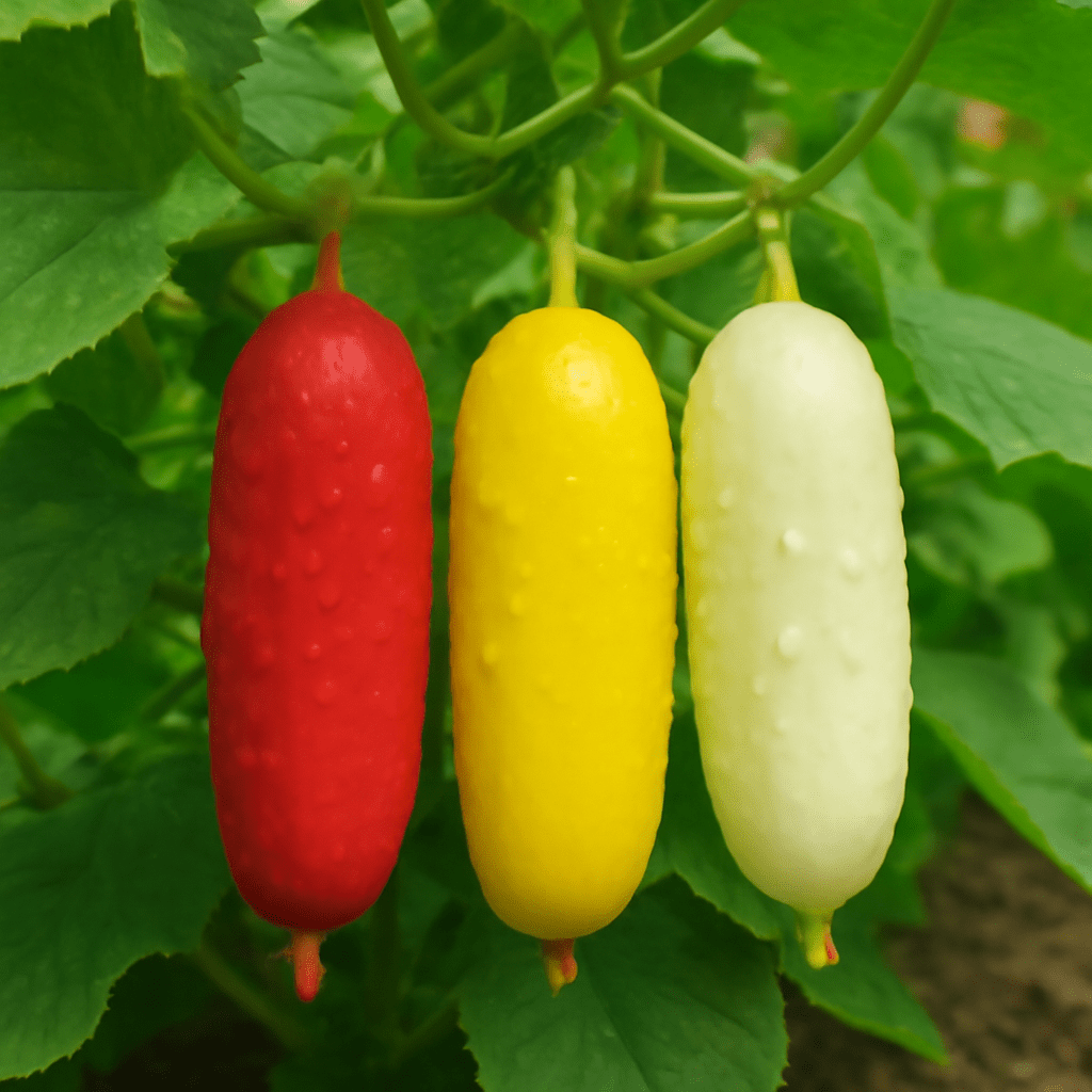 Cucumber Cucumis Sativus Red Yellow White Seven Types: Complete Guide to Planting, Growing, and Caring - Dharaseeds