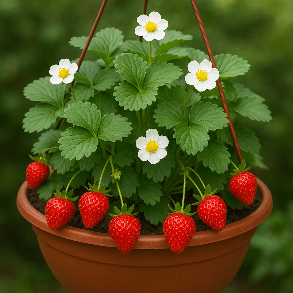 Daisy Strawberry – A Beautiful Blend of Edible Beauty and Garden Charm - Dharaseeds