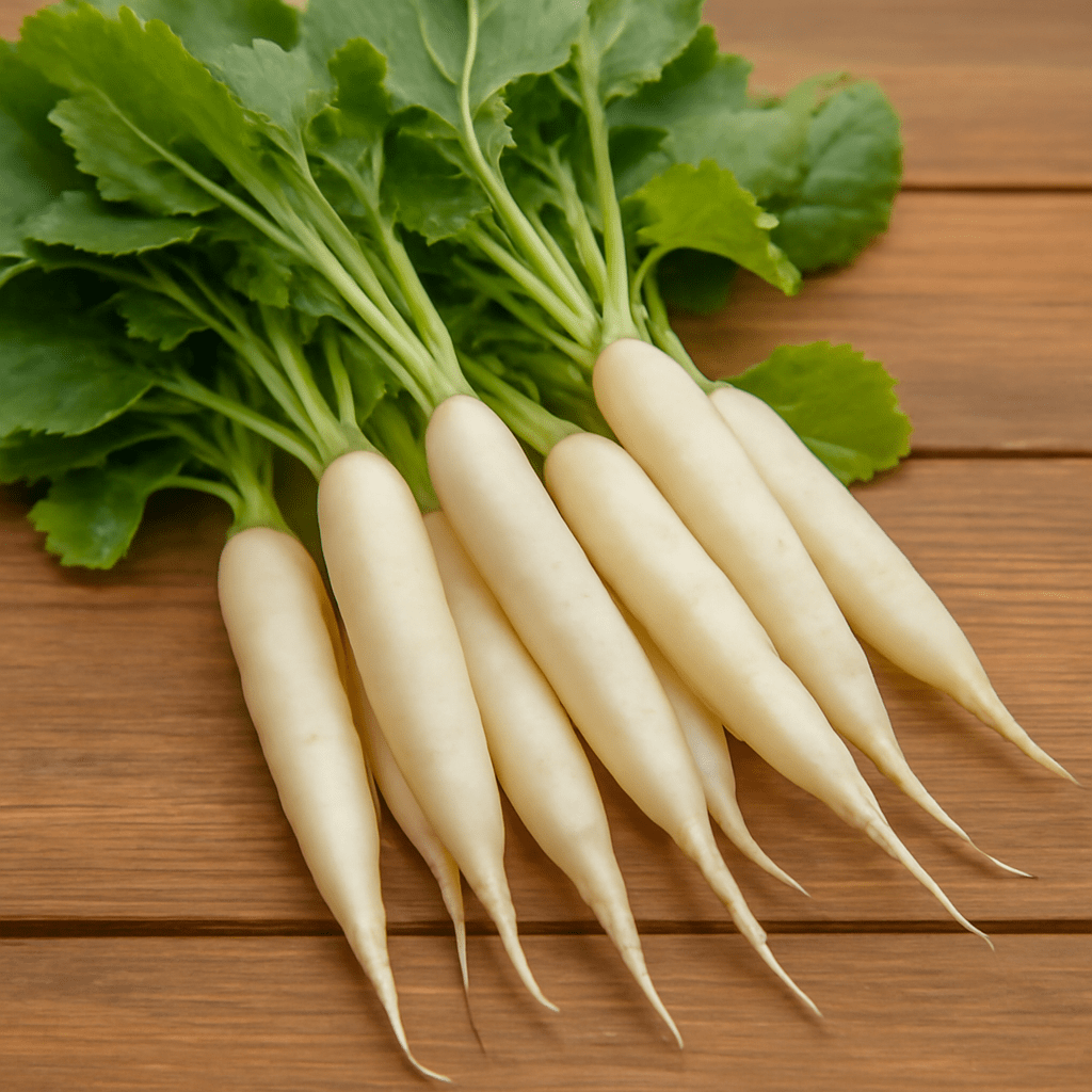 Grow Crisp and Mild White Icicle Radish in Your Garden - Dharaseeds