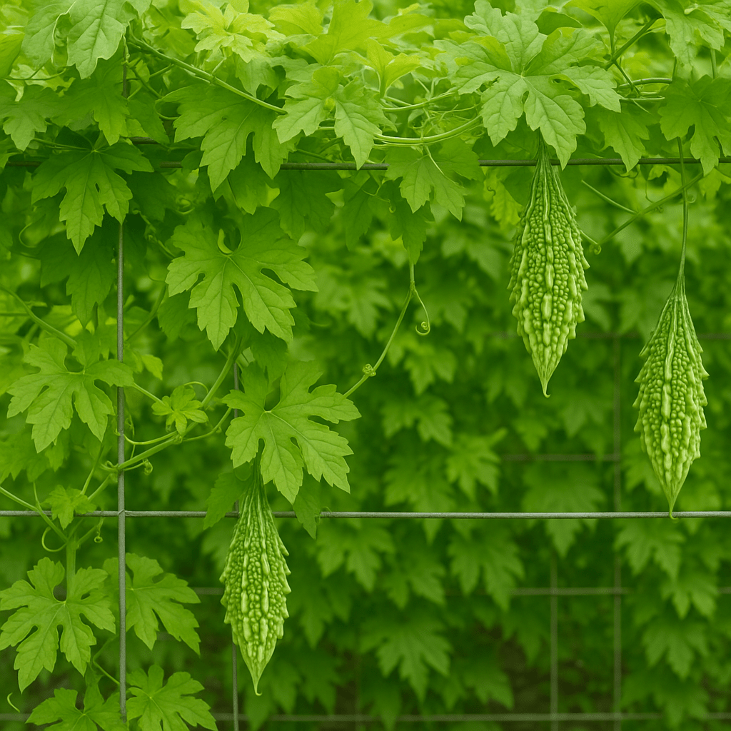 Grow Nutrient-Rich Bitter Gourds with Open-Pollinated Green Bitter Gourd Seeds - Dharaseeds