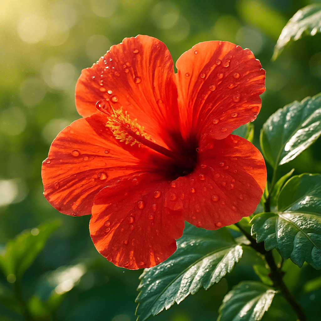 Grow Vibrant Red Hibiscus Flowers in Your Garden - Dharaseeds