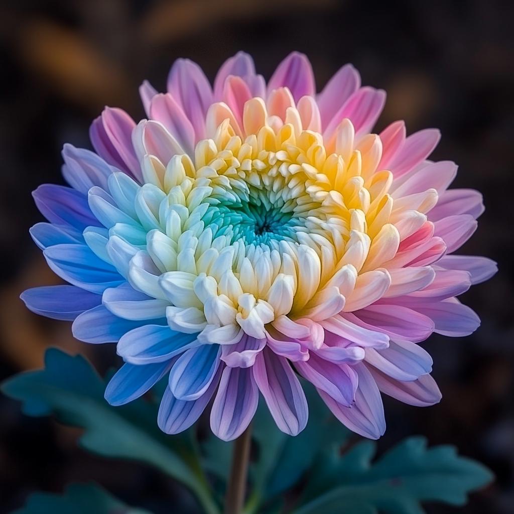 Rainbow Chrysanthemum Decorative Rare Flower Seeds