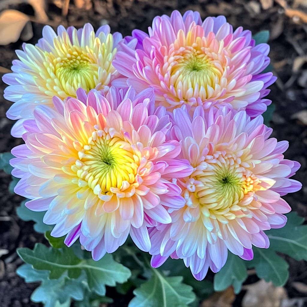Rainbow Chrysanthemum Decorative Rare Flower Seeds