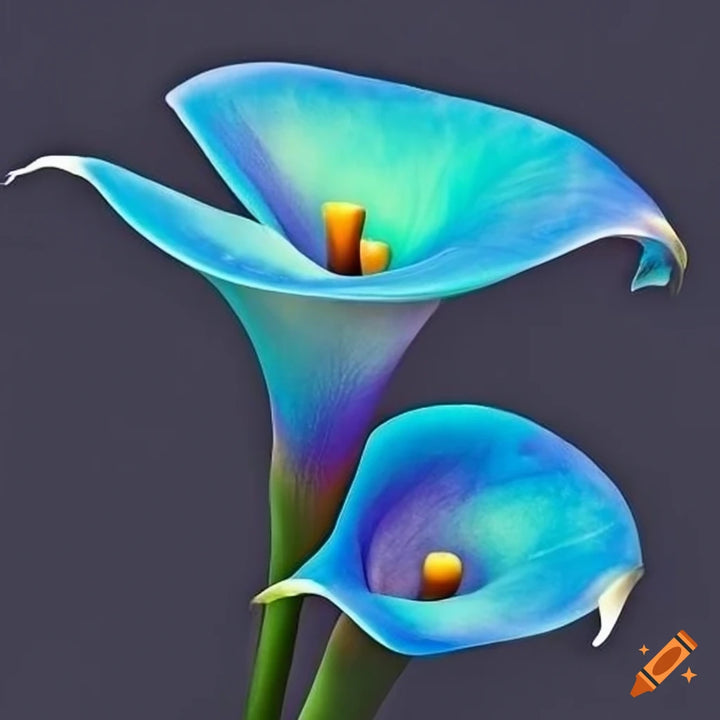 Sky Blue Calla Flower Seeds for Planting, 100