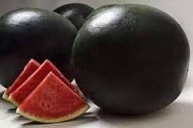 Watermelon Fruit Black Heirloom Non Gmo Image