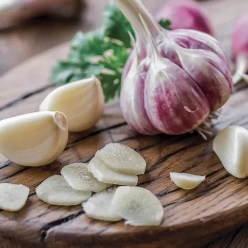 Purple Garlic Bulbs Colorful Robust Gourmet Garlic High Germination Garden Seeds heirloom non-gmo seeds