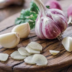 Purple Garlic Bulbs Colorful Robust Gourmet Garlic High Germination Garden Seeds heirloom non-gmo seeds