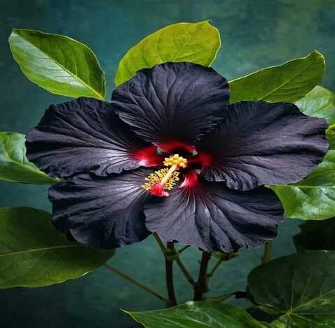 Black Hibiscus Flower - Heirloom, Non - Gmo Seeds
