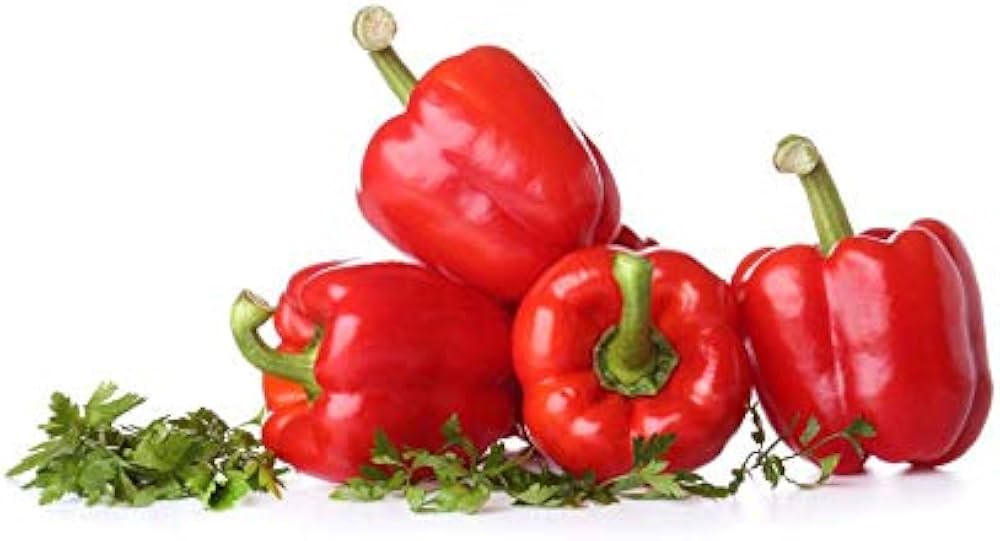 Sweet Big Red Bell Pepper Seeds for Planting Heirloom Variety Seeds