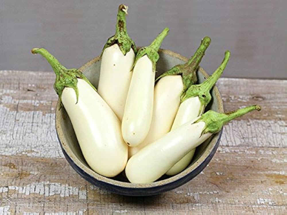 Casper white eggplant seeds for urban farms or vegetable patches