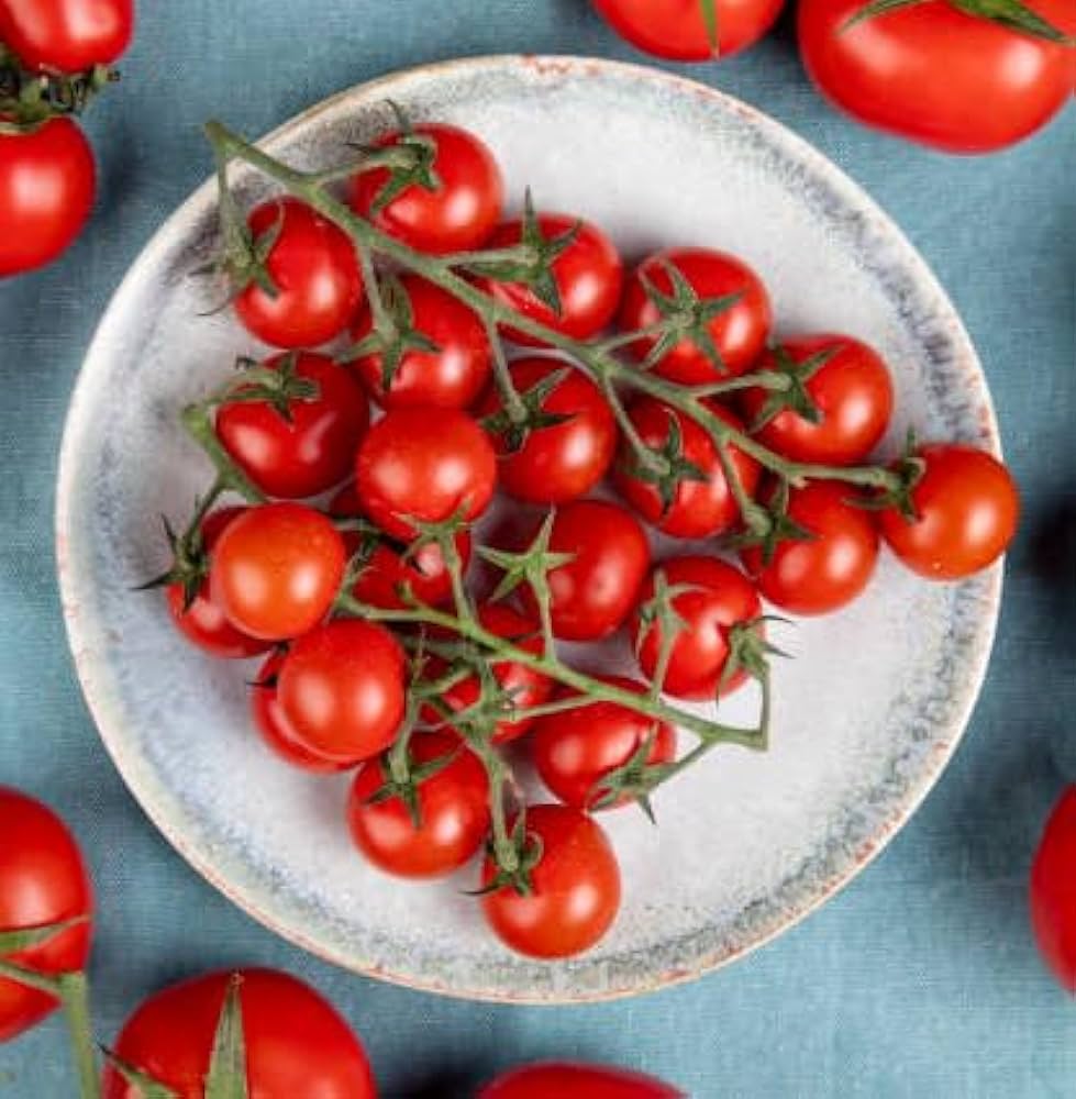 Heirloom Small Red Cherry Tomato - Seeds for Sweet, Clusters of Tomatoes