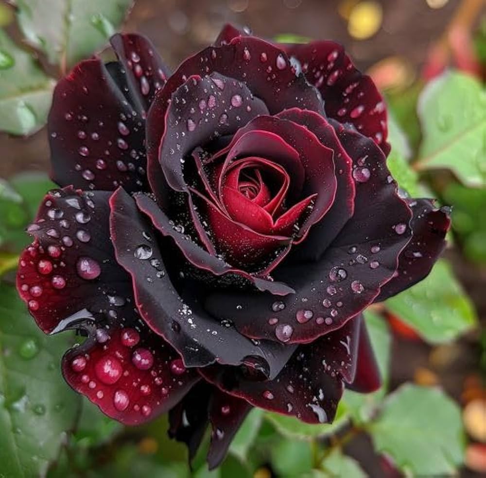 Black Pearl rose seeds for romantic garden or flower bed