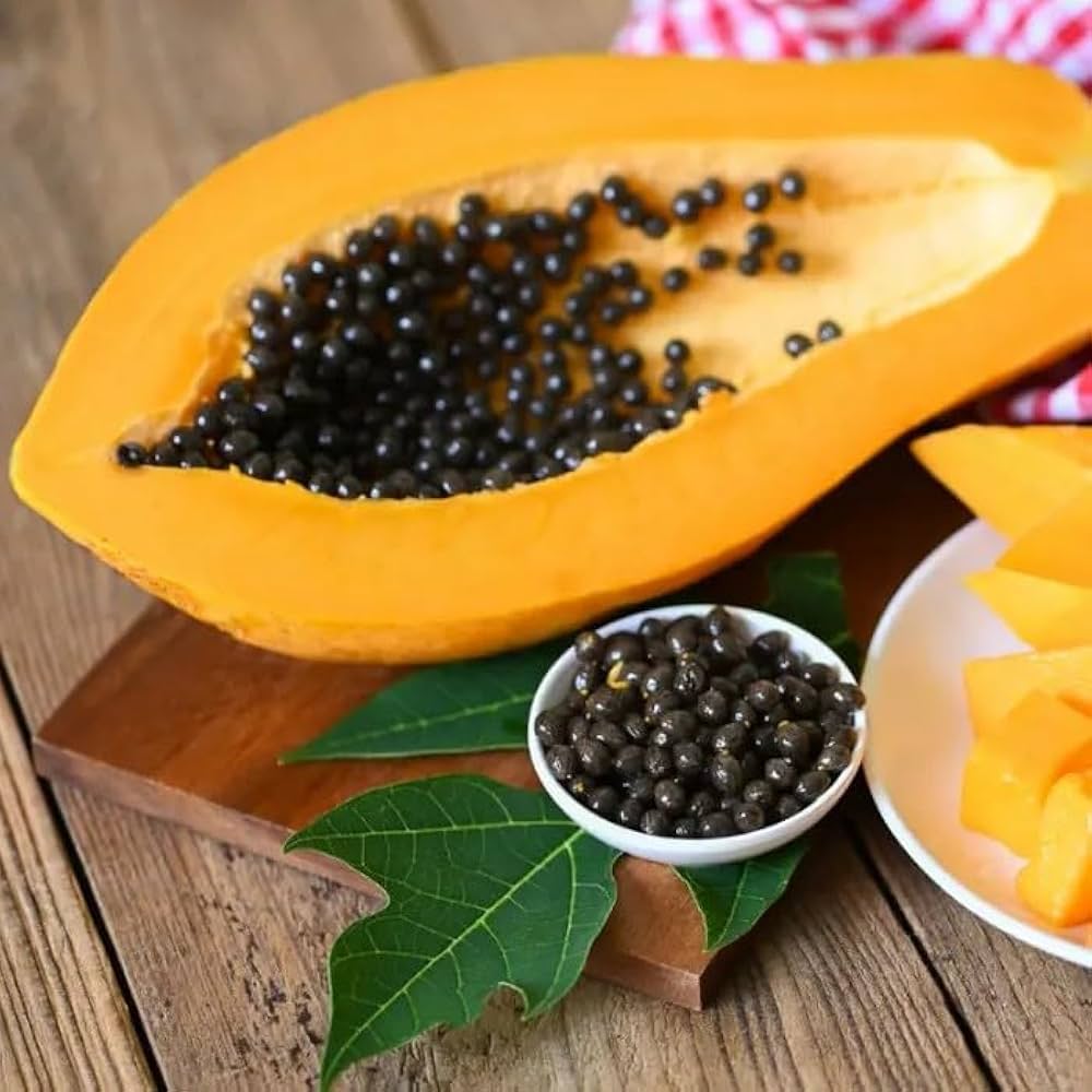 Orange Papaya Fruit Seeds for Planting - Fresh, Tropical Papayas for Your Backyard Garden