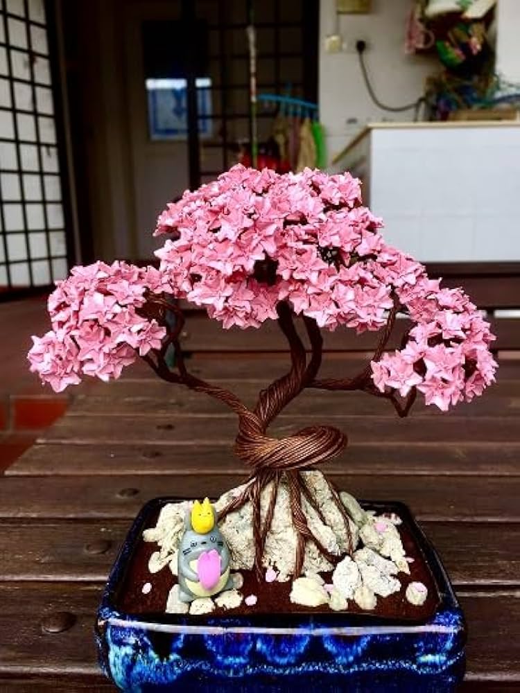 Sakura Prunus Serrulata Mini Pink Bonsai Flower Seeds for Planting – Ideal for Indoor Gardening and Decorative Pots