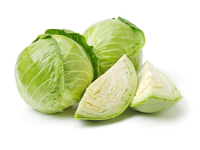 Cabbage Brassica oleracea vegetable seeds for planting in kitchen garden or backyard raised beds