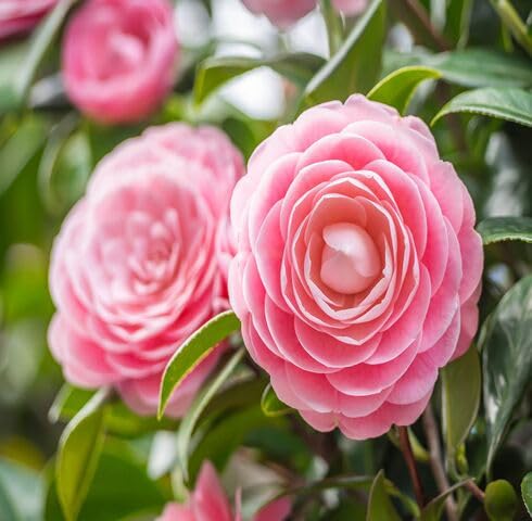 Pink Camellia Flower - Heirloom, Non - Gmo Seeds