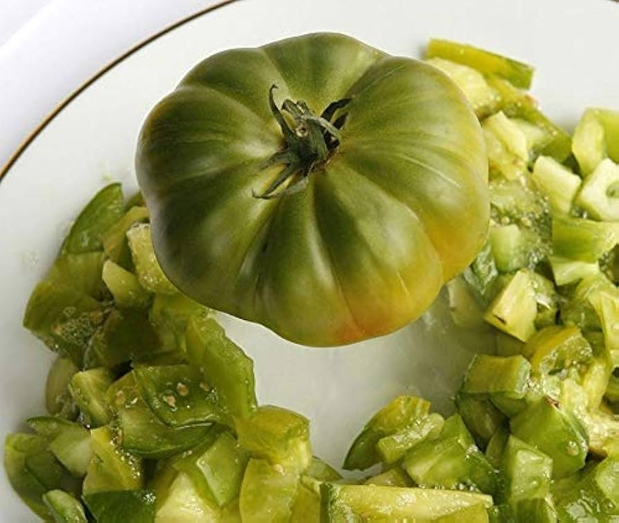 Aunt Ruby's German Green Tomato Seeds pcs Neon Green Flesh