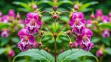 Purple Balsam Flower Heirloom Non Gmo Image