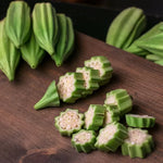 Star of David Okra Seeds Uniquely Ribbed Okra Pods High Germination Garden Seeds heirloom non-gmo seeds