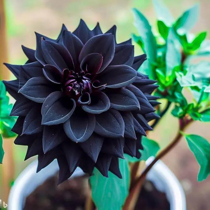 black-pompon-dahlia-heirloom-non-gmo-seeds