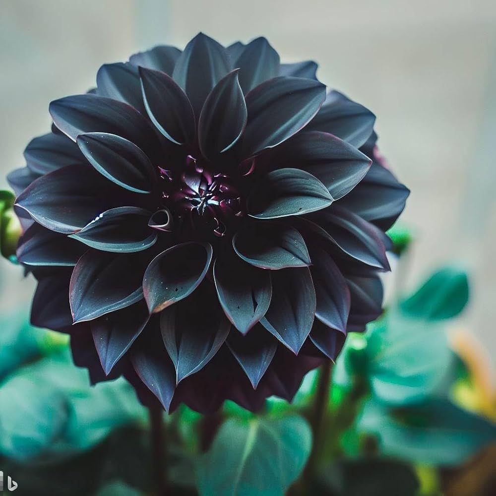 Black Dahlia Flower, Dahlia Variabilis Flowering Seeds For Planting and Home Gardening