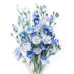 Silk Blue Lisianthus Flower Seeds for Planting - Heirloom, NON-GMO Seeds - Easy Grow Garden Blooms for planting in home garden