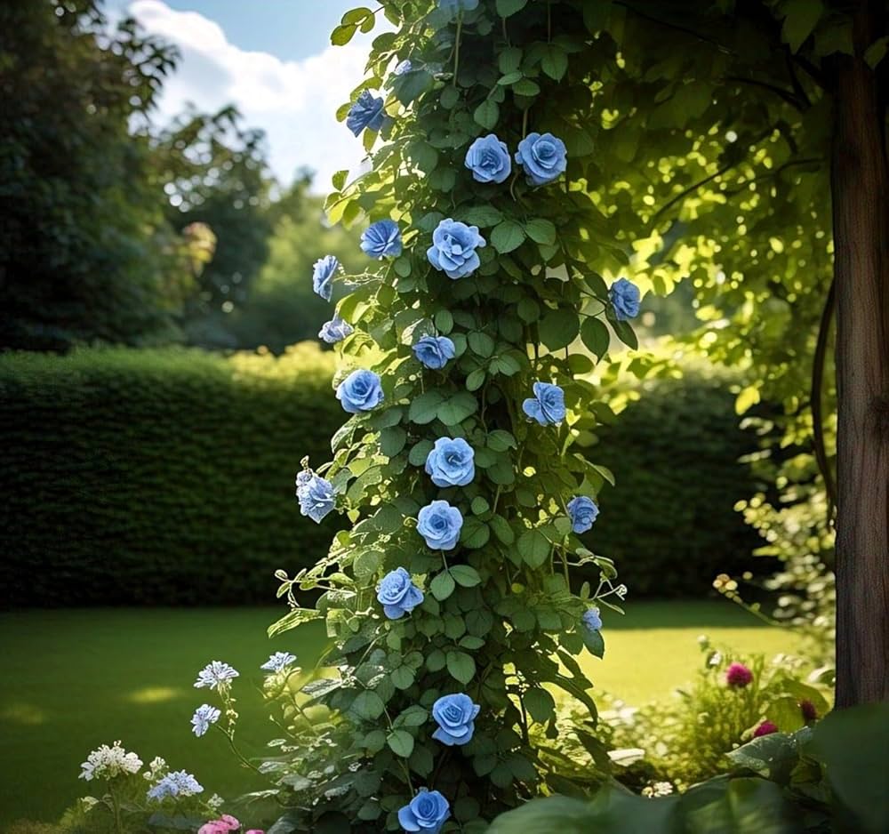 Light Blue Climbing Rose Perennial Flowering Seeds For Planting