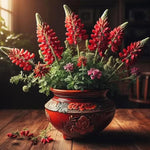 Red Dwarf bonnet Flower Seeds for Planting heirloom & Non-GMO Seeds Dhara Seeds