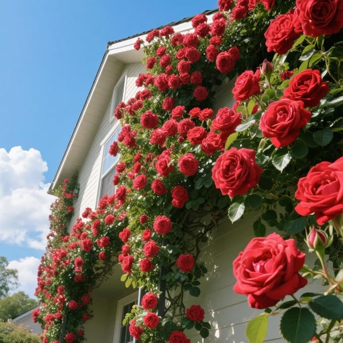 Red Climbing Rose Flower Seeds for Planting