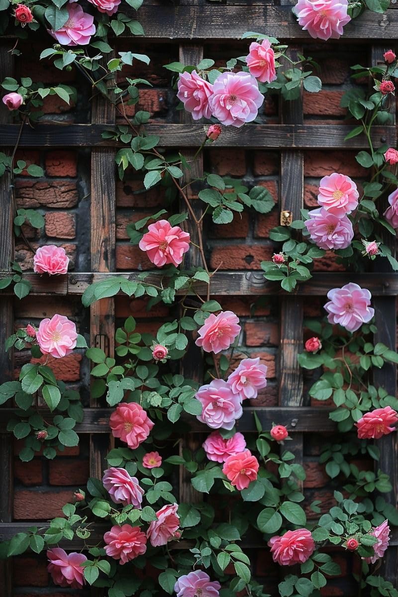 Climbing Rose Mixed Colors Seeds for Planting Courtyard Fence Trellis
