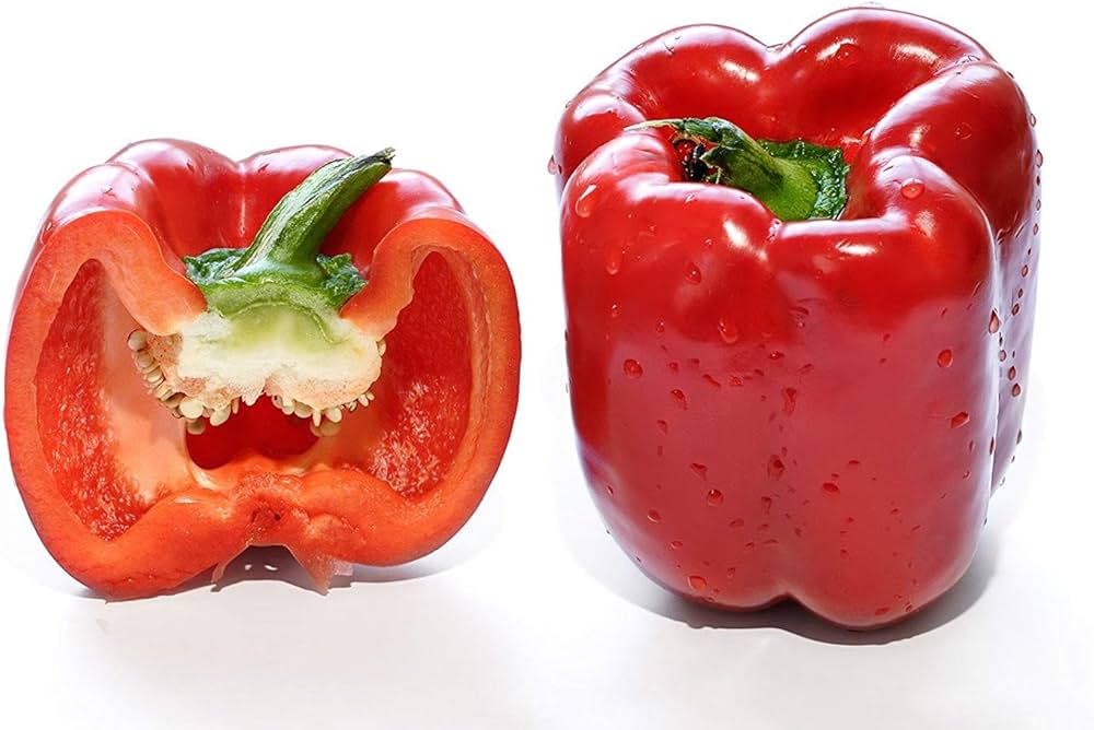 Pepper Capsicum annuum Big Red vegetable seeds for planting in backyard garden or grow bags