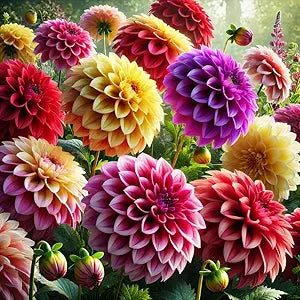 Dahlia Flower Dahlia pinnata for planting in flower bed and home garden