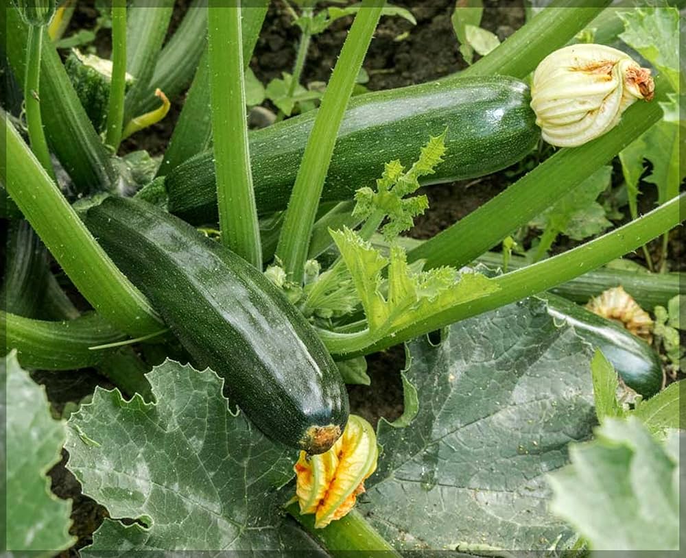 Dark Green Zucchini Summer Squash Seeds for Reliable Garden Yields