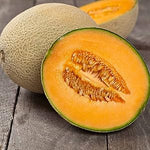 Cantaloupe Cucumis melo for planting in vegetable patch