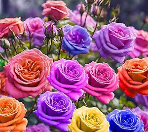 Rose Rosa Hybrida Mixed Color Flower Seeds for Planting