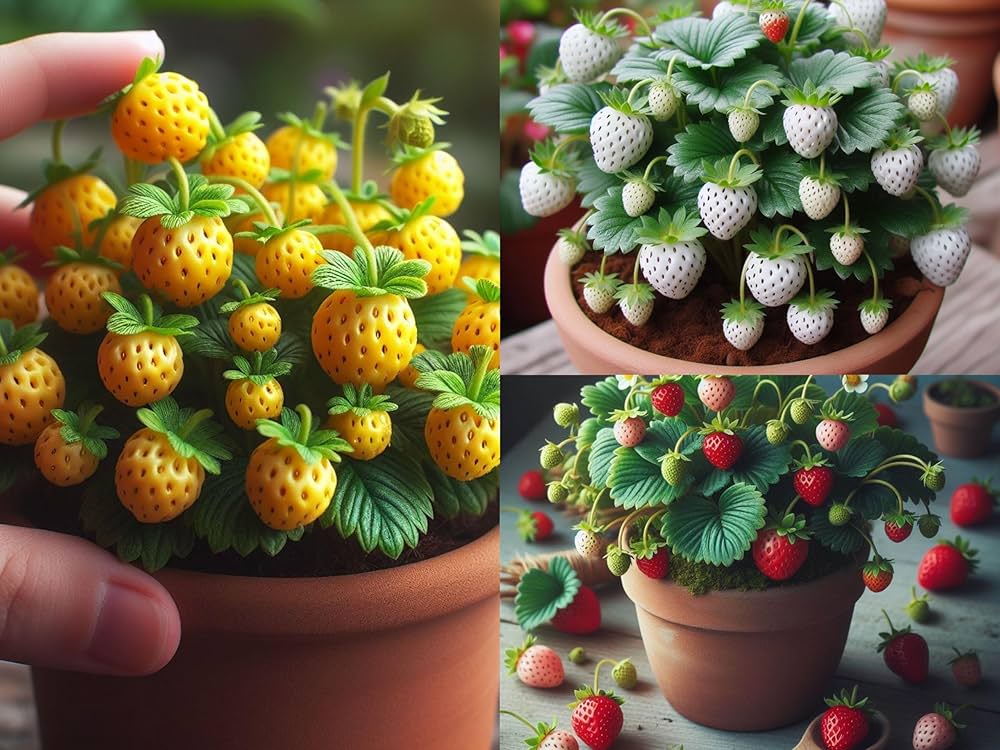 Mixed Strawberry Fragaria × ananassa Seeds for Planting vegetable patch urban garden