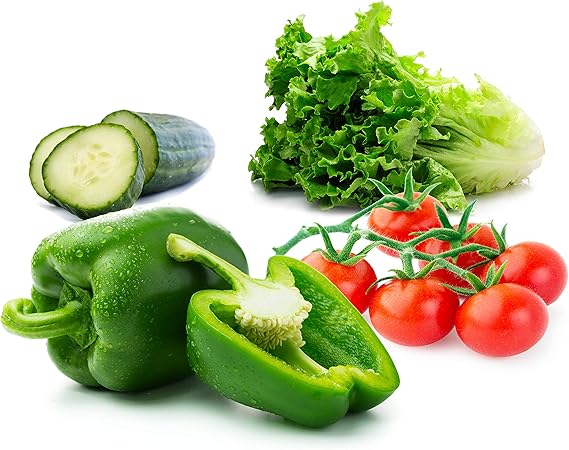 Mixed salad vegetables seeds for planting in kitchen garden or home garden containers