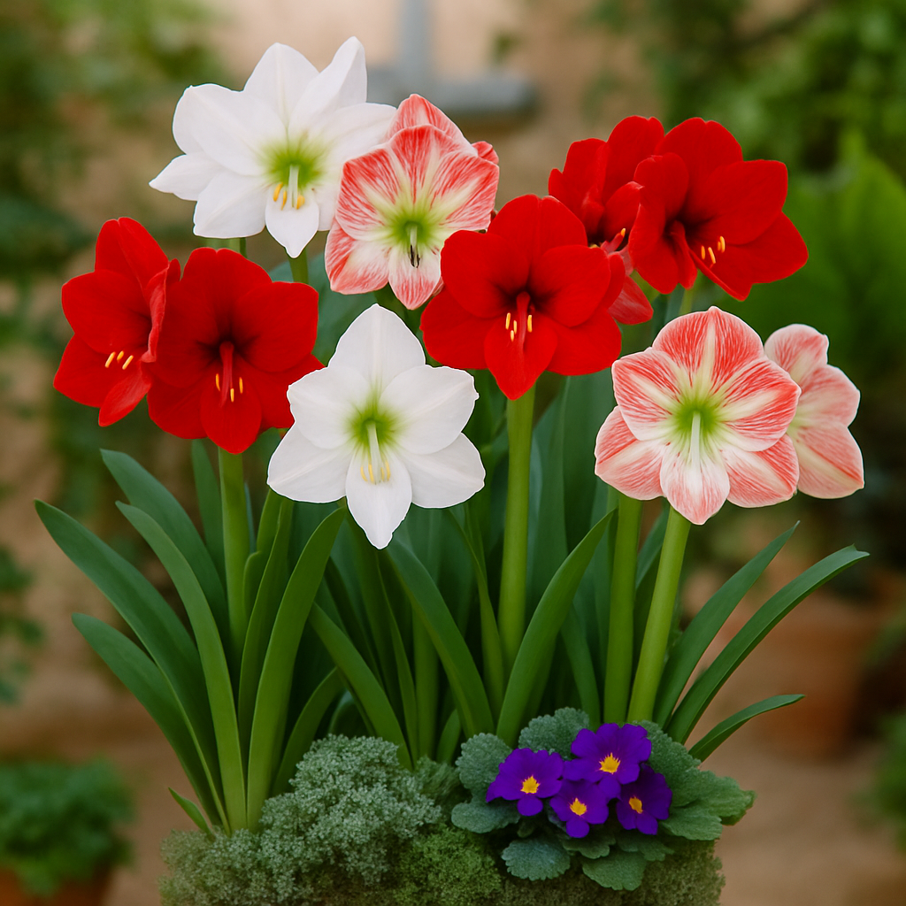Mixed Amaryllis flower seeds – heirloom, non-GMO exotic flower seeds for planting