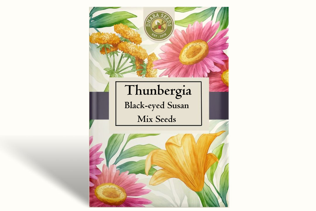 Thunbergia Black-eyed Susan Mix Seeds