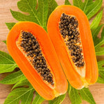Seed packet image featuring Carica Papaya seeds, high-quality germination.