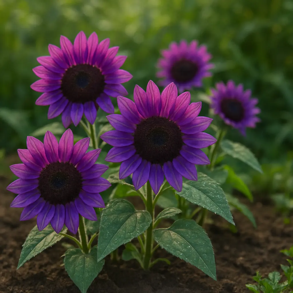 Violet Mini Sunflower Seeds for Planting – Unique Dwarf Blooms for Garden Pots & Borders for planting in home garden