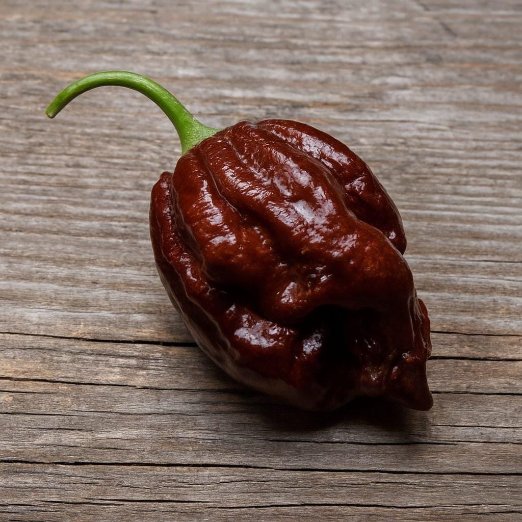 Trinidad Moruga Scorpion Hot Peppers Chocolate Seeds – Heirloom, Non-GMO, High Germination Organic Garden Seeds