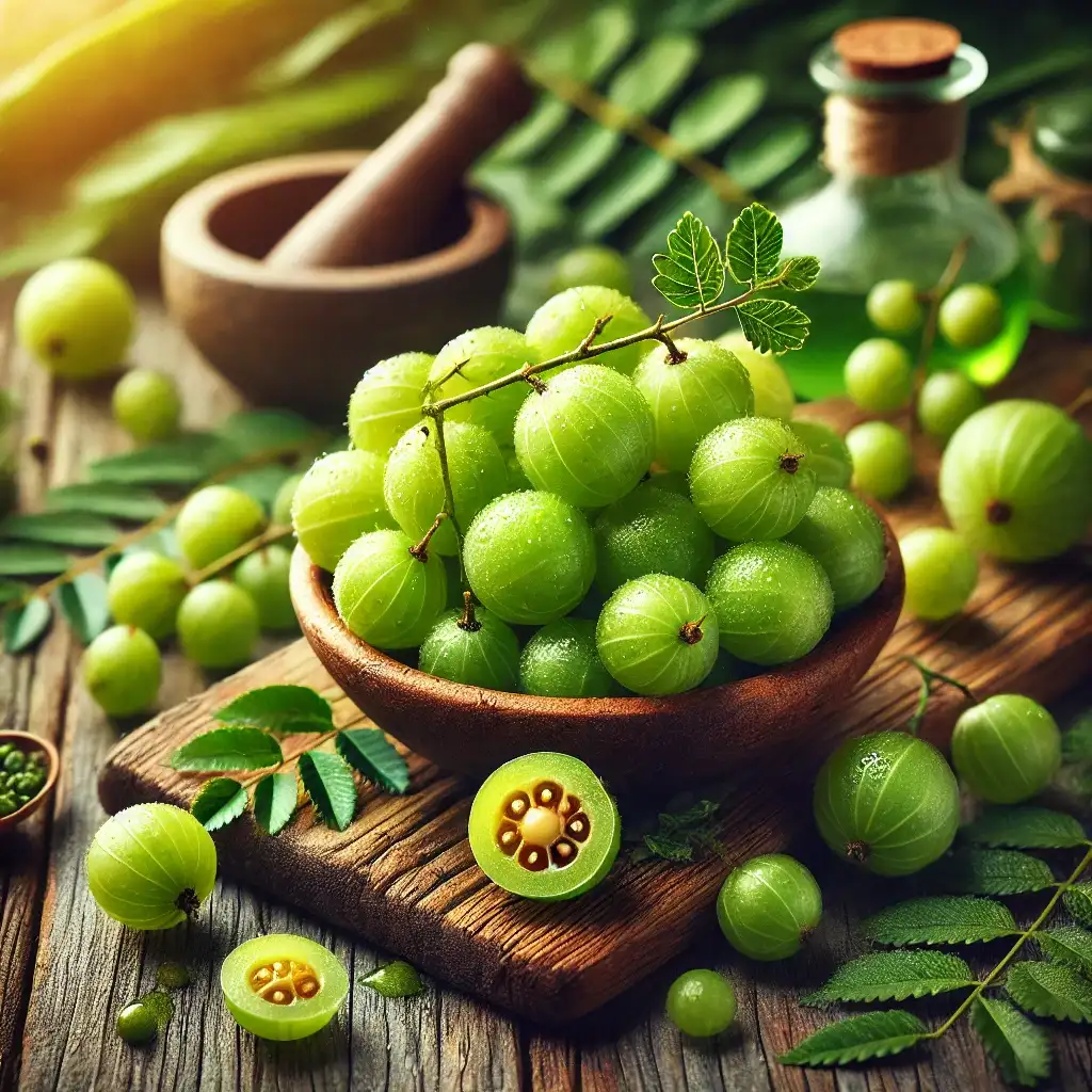 New Fresh Amla Fruit Seeds - Cultivate Ayurvedic Superfruit for Health & Wellness