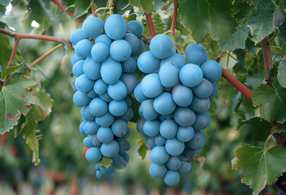 Sky blue grape fruit seeds