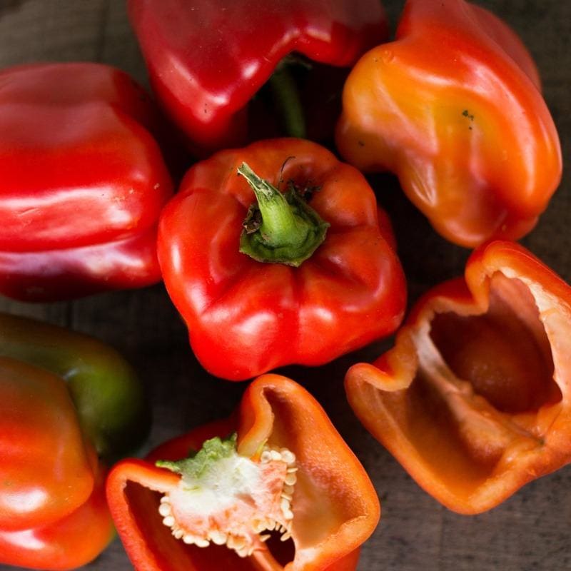 Pepper Capsicum annuum Big Red vegetable seeds for planting in backyard garden or grow bags