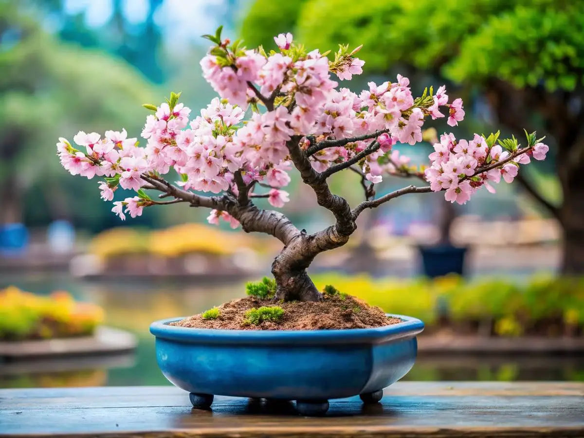Dwarf Sakura Prunus serrulata cherry blossom tree seeds for small home garden planting