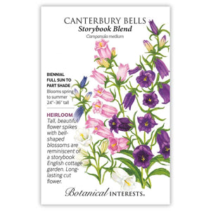 Pollinators visiting the campanula flowers.
